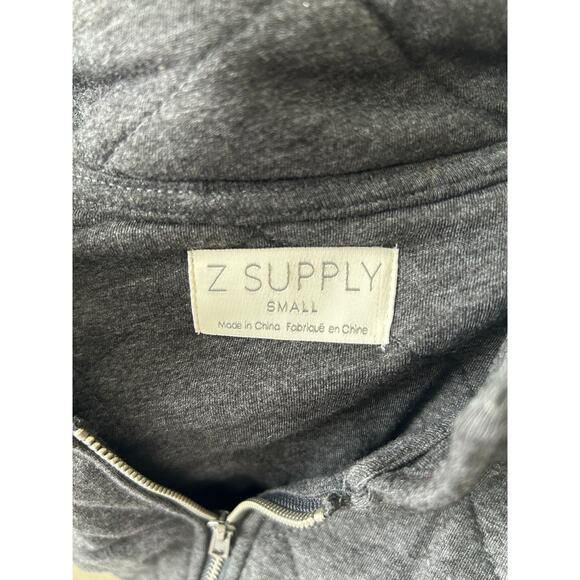 Z Supply Catharina Oversized Quilted Zip Jacket in Gray Mid Length Coat size S - Picture 8 of 10